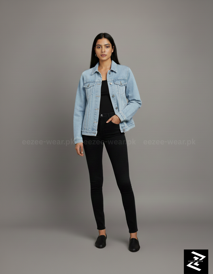 Ice Blue Denim Jacket